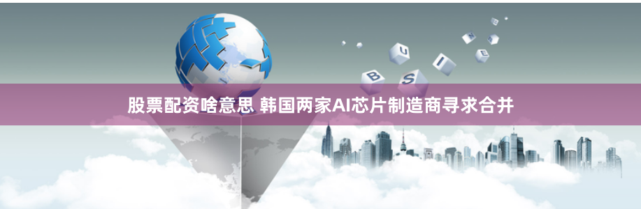 股票配资啥意思 韩国两家AI芯片制造商寻求合并